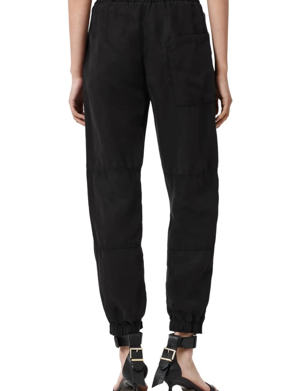 ALL SAINTS NWT Val Twill Cargo Pants Color Black Size 8 - Picture 3 of 10